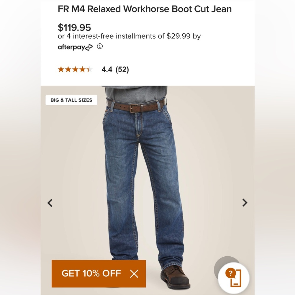 NWT Ariat FR M4 Relaxed Boot Cut Jeans